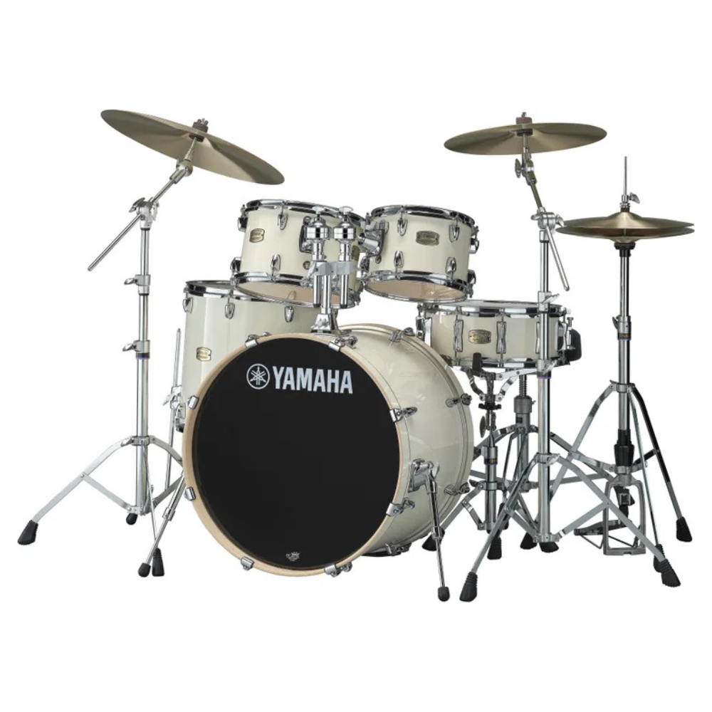 Yamaha SBP2F5PW Stage Custom Fusion 5 Piece in Pure White Shell Pack