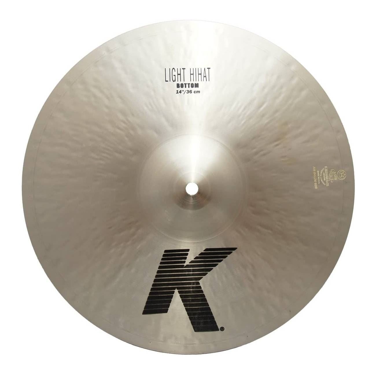 Zildjian K 14 inch Light Hi-Hat Cymbal (Bottom)