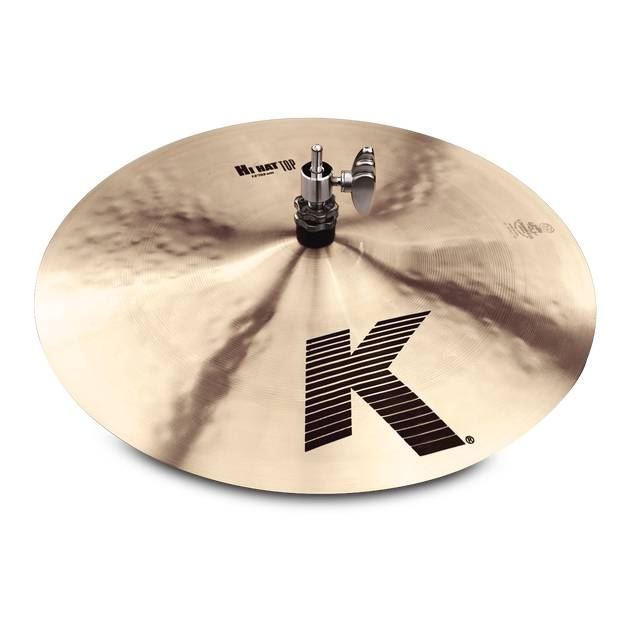 Zildjian K 13 inch Hi-Hat Cymbal top view showcasing its polished surface and classic design for drummers.