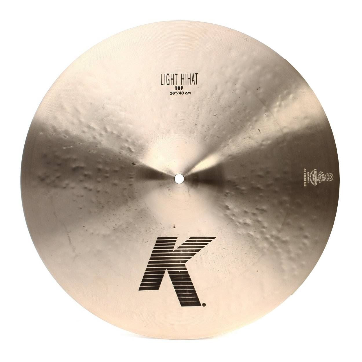 Zildjian K 16 inch Light Hi-Hat Cymbal (Top)