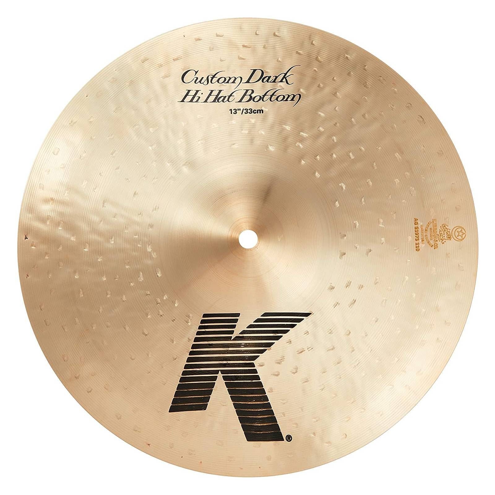 Zildjian K Custom 13 inch Dark Hi-Hat Cymbal (Bottom)