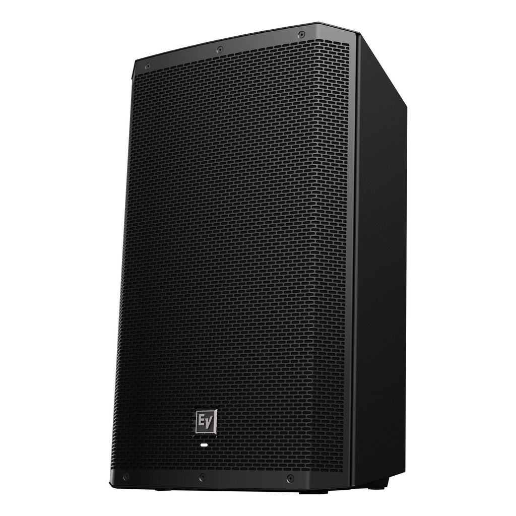 Electro-Voice ZLX15BT 15-inch powered PA speaker with Bluetooth streaming, shown with front grille and control panel.