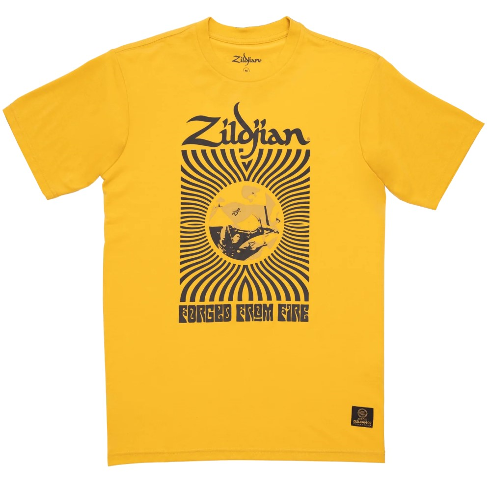 Zildjian Limited Edition 400th Anniversary 60's Rock T-shirt in 2XL, featuring vintage drum GMI design and Zildjian branding.