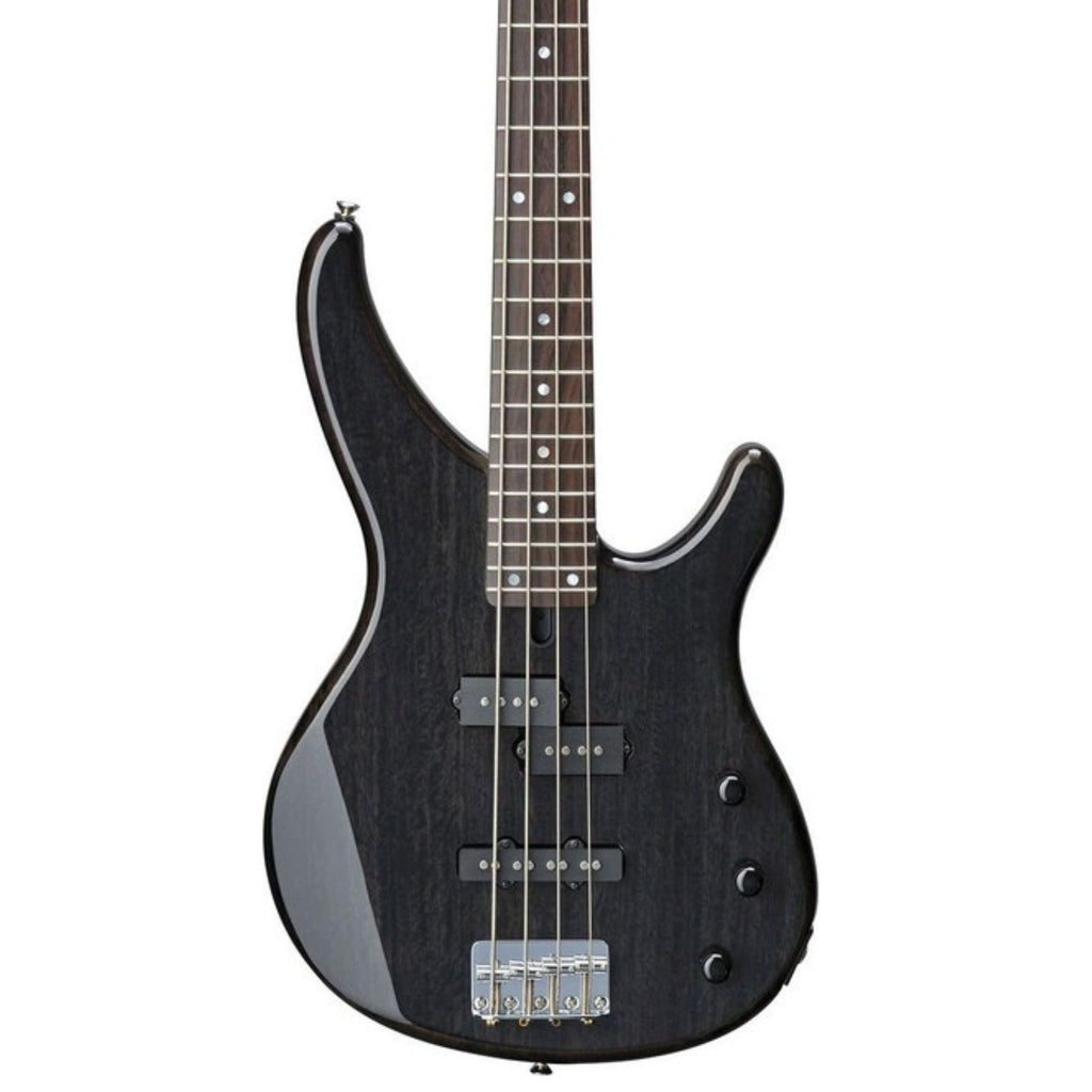 Yamaha TRBX174EW-TBL Electric Bass Guitar - Exotic Wood Translucent Black (4-String)