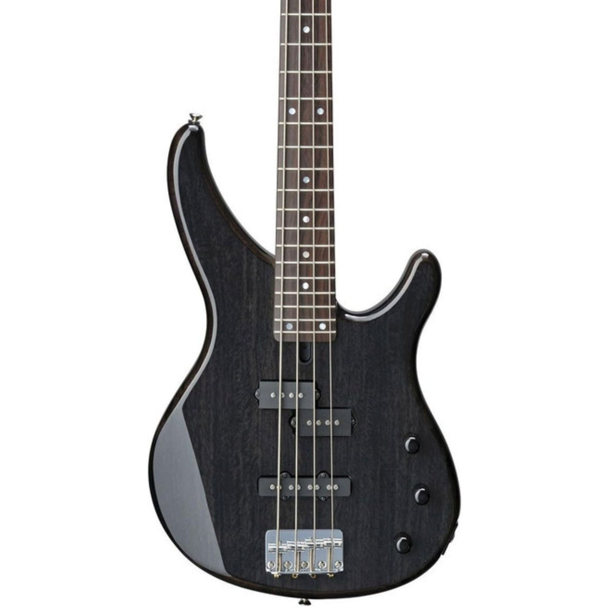 Yamaha TRBX174EW-TBL Electric Bass Guitar - Exotic Wood Translucent Black (4-String)