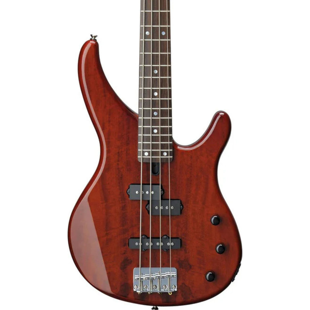 Yamaha TRBX174EW-RB Electric Bass Guitar - Exotic Wood Root Beer (4-String)