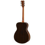 Yamaha FS830NT acoustic guitar with a natural finish, showcasing its dreadnought body and wooden fretboard.