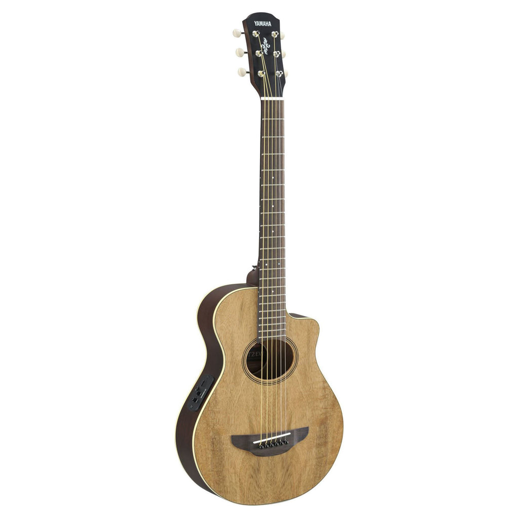 Yamaha APXT2EW-NT 3/4 acoustic guitar with exotic wood top and natural finish, compact size ideal for travel and beginners