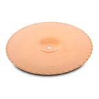 Zildjian 13-inch Mastersound Hi-Hat Cymbal (bottom) showing textured surface and signature finish for bright, cutting sound.