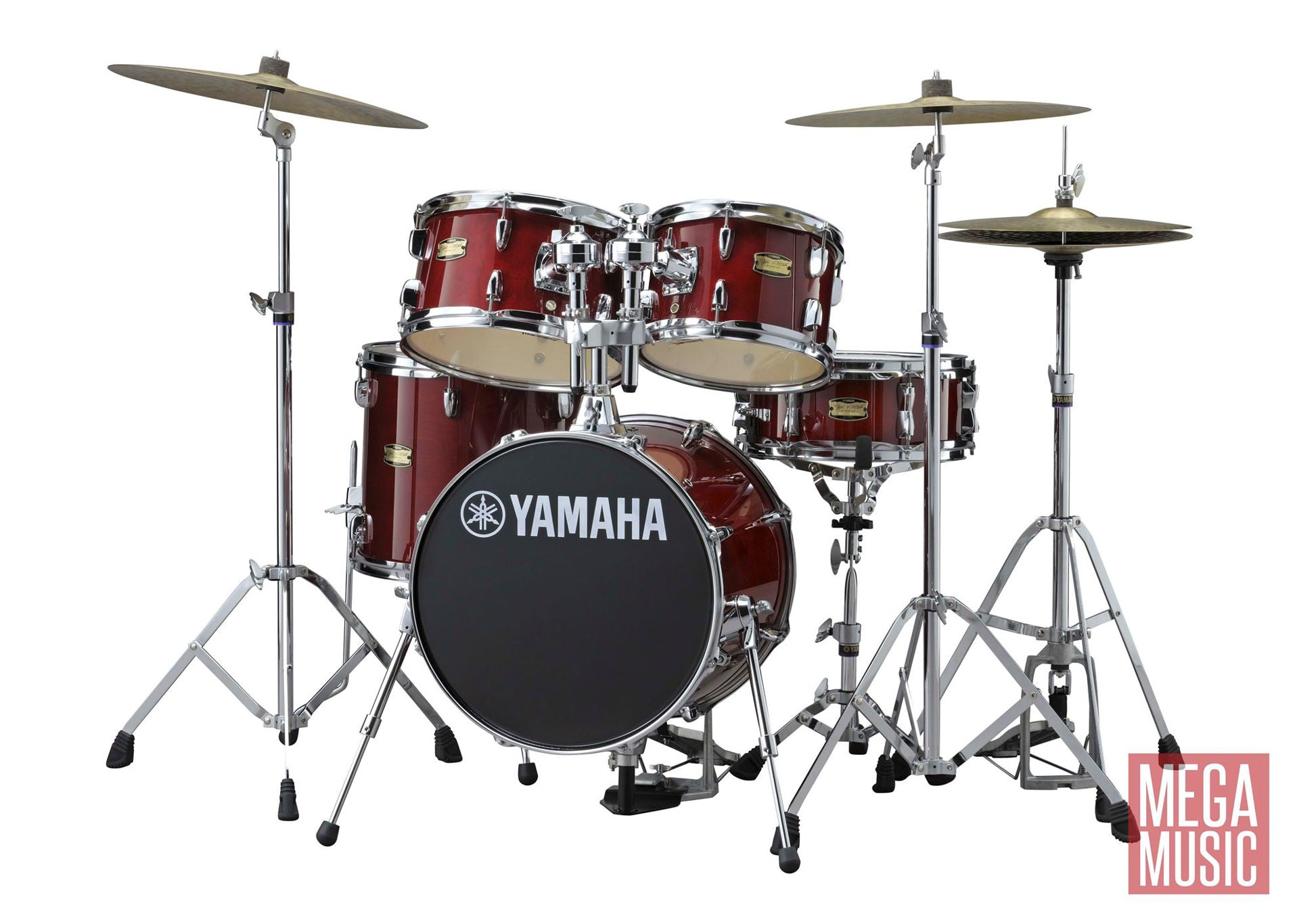Yamaha Manu Katche Junior Drum Kit in Cranberry Red Lacquer