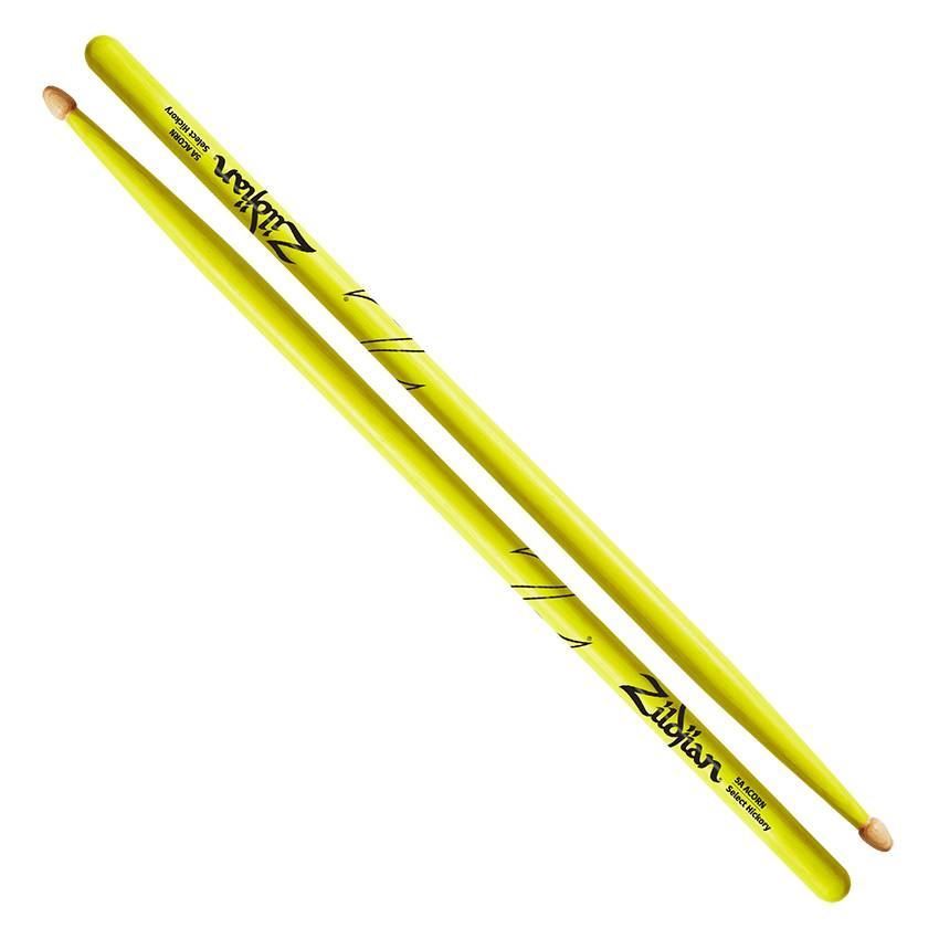 Zildjian Hickory 5A Acorn Neon Yellow Drumsticks