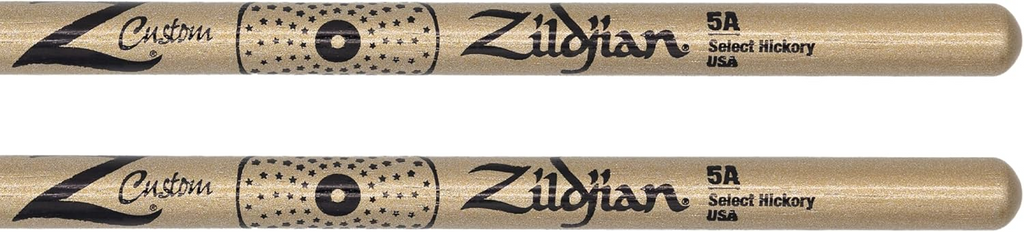 Zildjian Z Custom Ltd Ed. 5A Nylon Tip Drumsticks - Gold Chroma