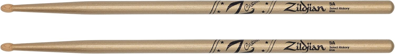 Zildjian Z Custom Ltd Ed. 5A Wood Tip Drumsticks - Gold Chroma