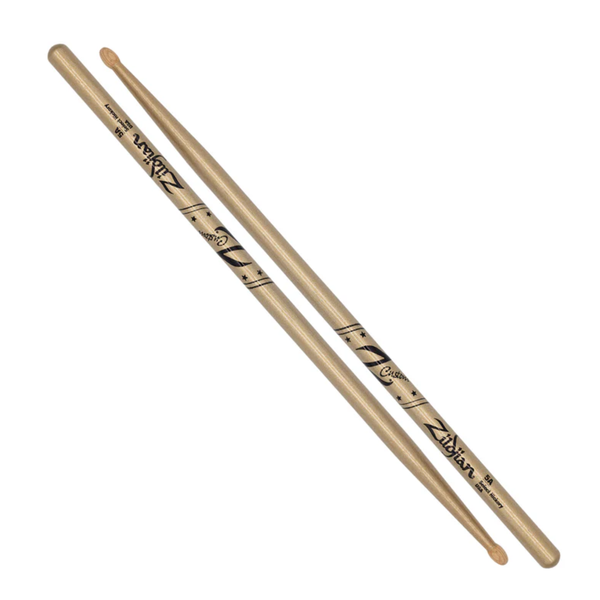 Zildjian Z Custom Ltd Ed. 5A Wood Tip Drumsticks - Gold Chroma