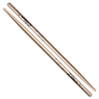 Pair of Zildjian 5A Chrome Gold drumsticks with wooden tips, designed for versatile percussion playing and durability.