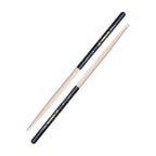 Zildjian Hickory 5A Nylon DIP drumsticks with black tips, standard size for drummers, showing the sticks on a white background.