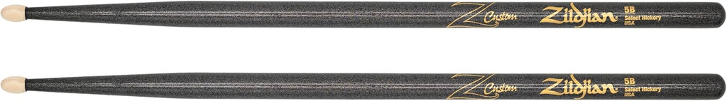 Zildjian Z Custom Ltd Ed. 5B Wood Tip Drumsticks - Black Chroma