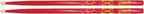 Zildjian Artist Series Josh Dun drumsticks in Clancy Red, showcasing wooden sticks with branded tips and red finish.