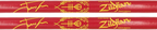 Zildjian Artist Series Josh Dun drumsticks with red handles, showing a close-up of the sticks on a plain background.