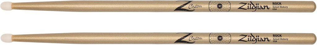 Zildjian Z Custom Ltd Ed. ROCK Nylon Tip Drumsticks - Gold Chroma