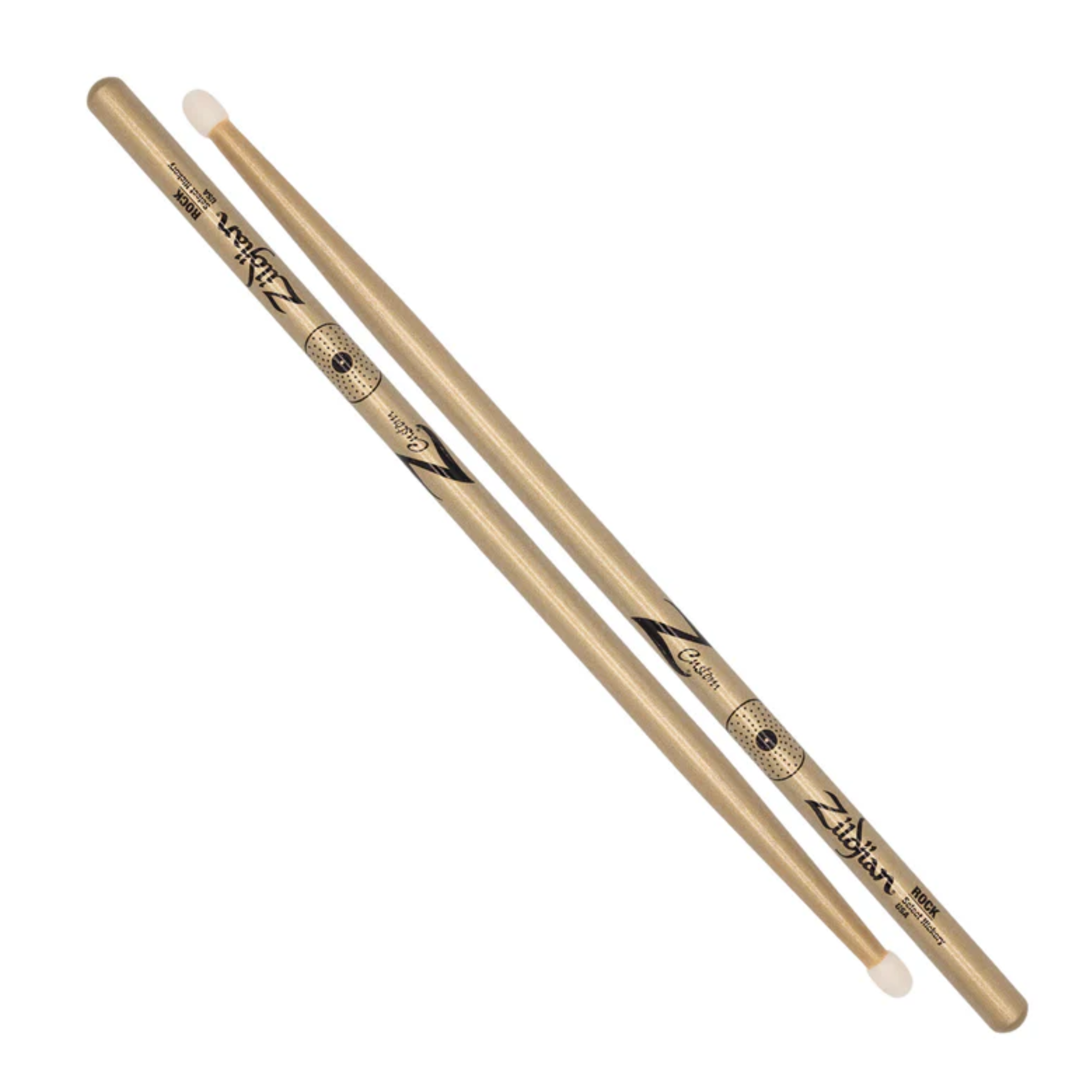 Zildjian Z Custom Ltd Ed. ROCK Nylon Tip Drumsticks - Gold Chroma