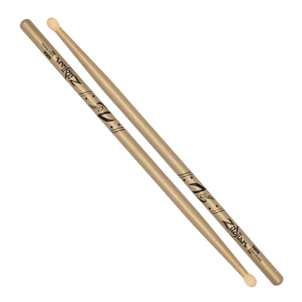 Zildjian Z Custom Ltd Ed. ROCK Wood Tip Drumsticks - Gold Chroma