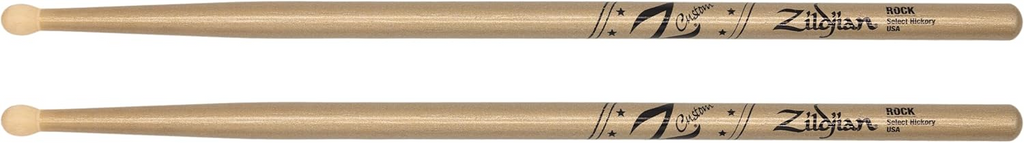 Zildjian Z Custom Ltd Ed. ROCK Wood Tip Drumsticks - Gold Chroma