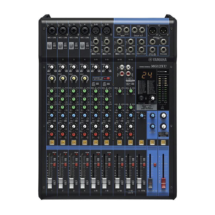 Yamaha MG12XU 12-Channel Mixing Console (SPX Effects & USB)