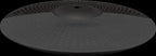 Yamaha PCY95AT electronic drum pad with rubber surface and mounting hardware for electronic drum kits.