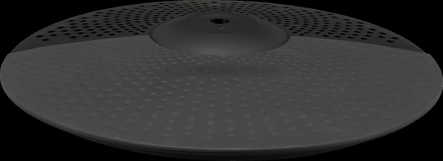 Yamaha PCY95AT electronic drum pad with rubber surface and mounting hardware for electronic drum kits.