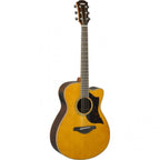 Yamaha AC1R Concert Size Acoustic Guitar with Rosewood Back & Sides & Pickup in Vintage Natural