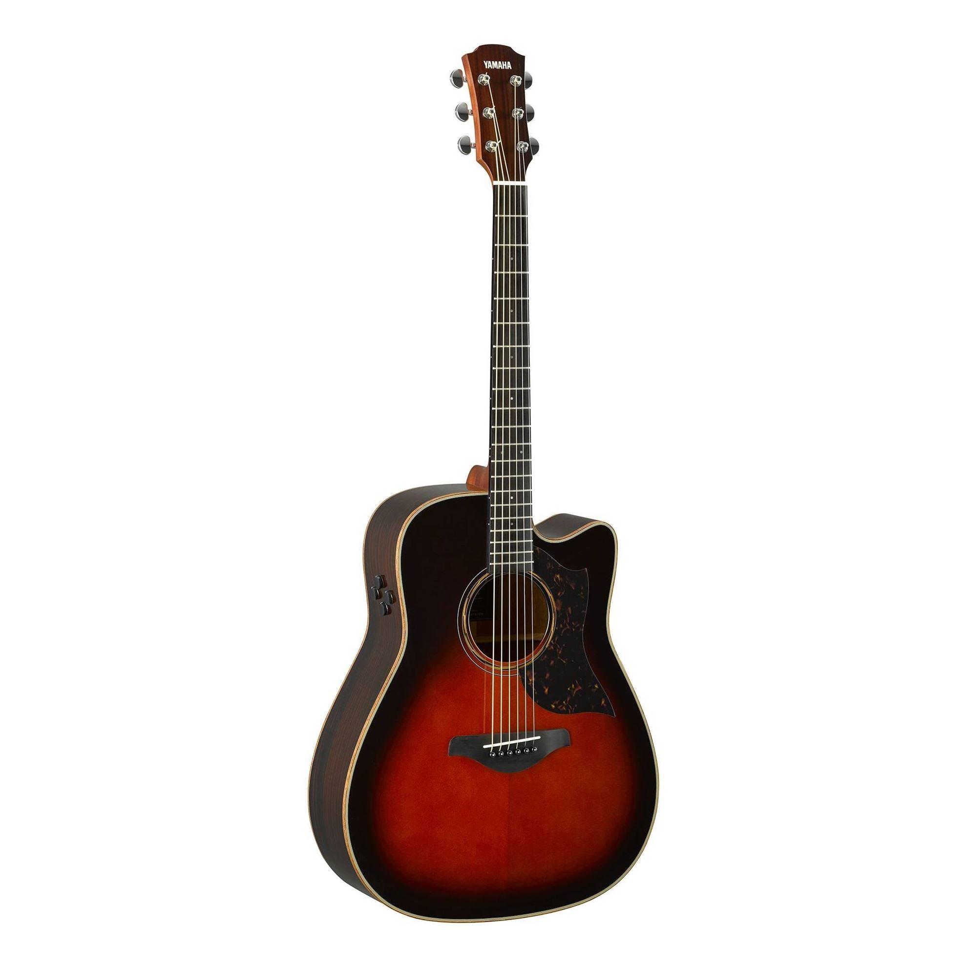 Yamaha A3R Dreadnought Acoustic Guitar with Rosewood Back & Sides & Pickup in Brown Sunburst