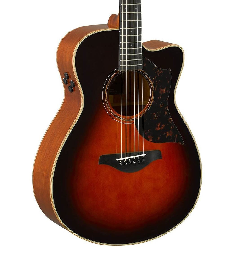 Yamaha AC3M Concert Size Acoustic Guitar with Mahogany Back & Sides & Pickup in Brown Sunburst