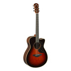Yamaha AC3R concert size acoustic guitar in brown sunburst with rosewood back and sides and built-in pickup.