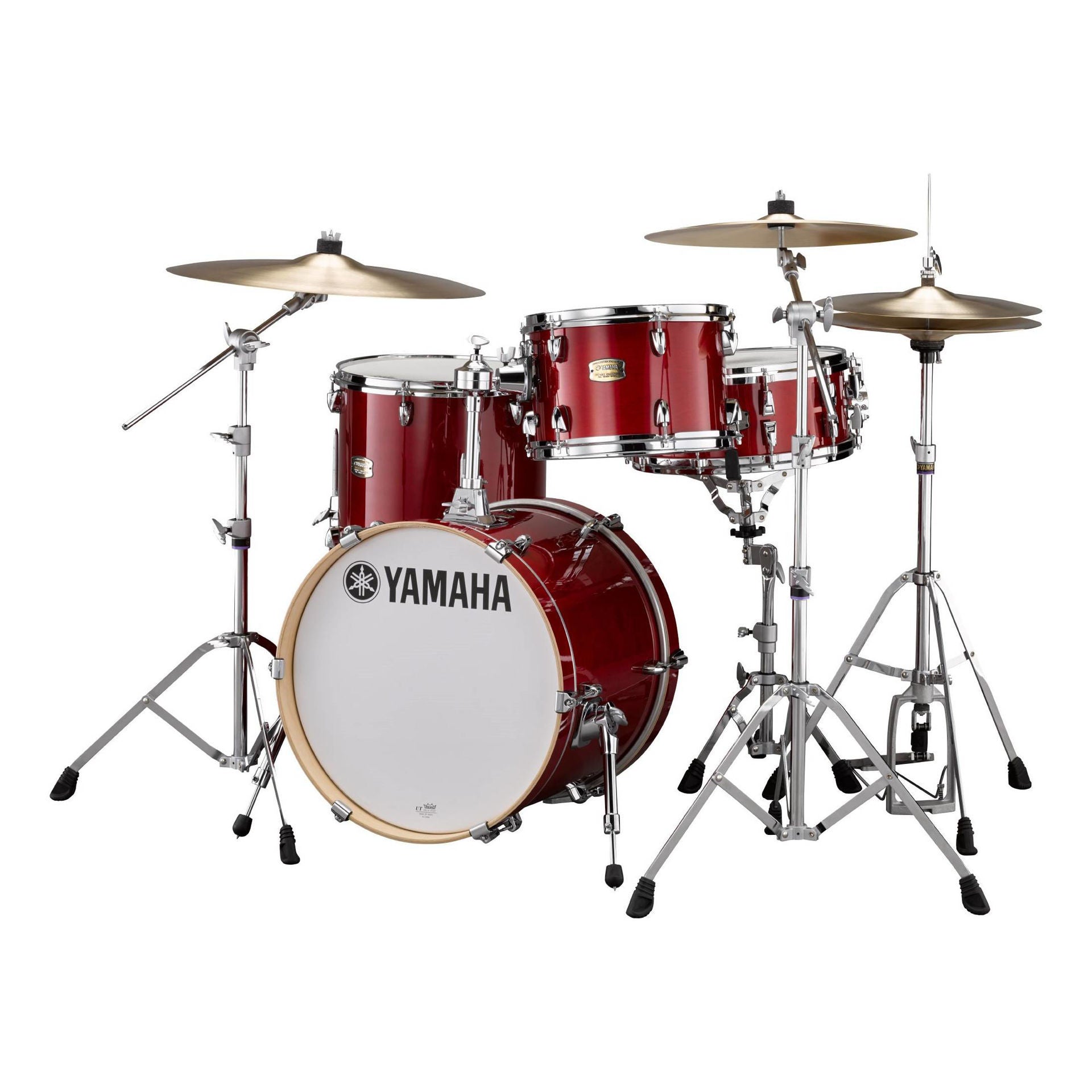Yamaha Stage Custom Bop 3 Piece Shell Pack Drum Kit Cranberry Red