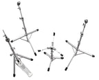 Yamaha Crosstown HW3 lightweight drum hardware pack with stands and brackets for drum kit setup, black finish, metal construction.