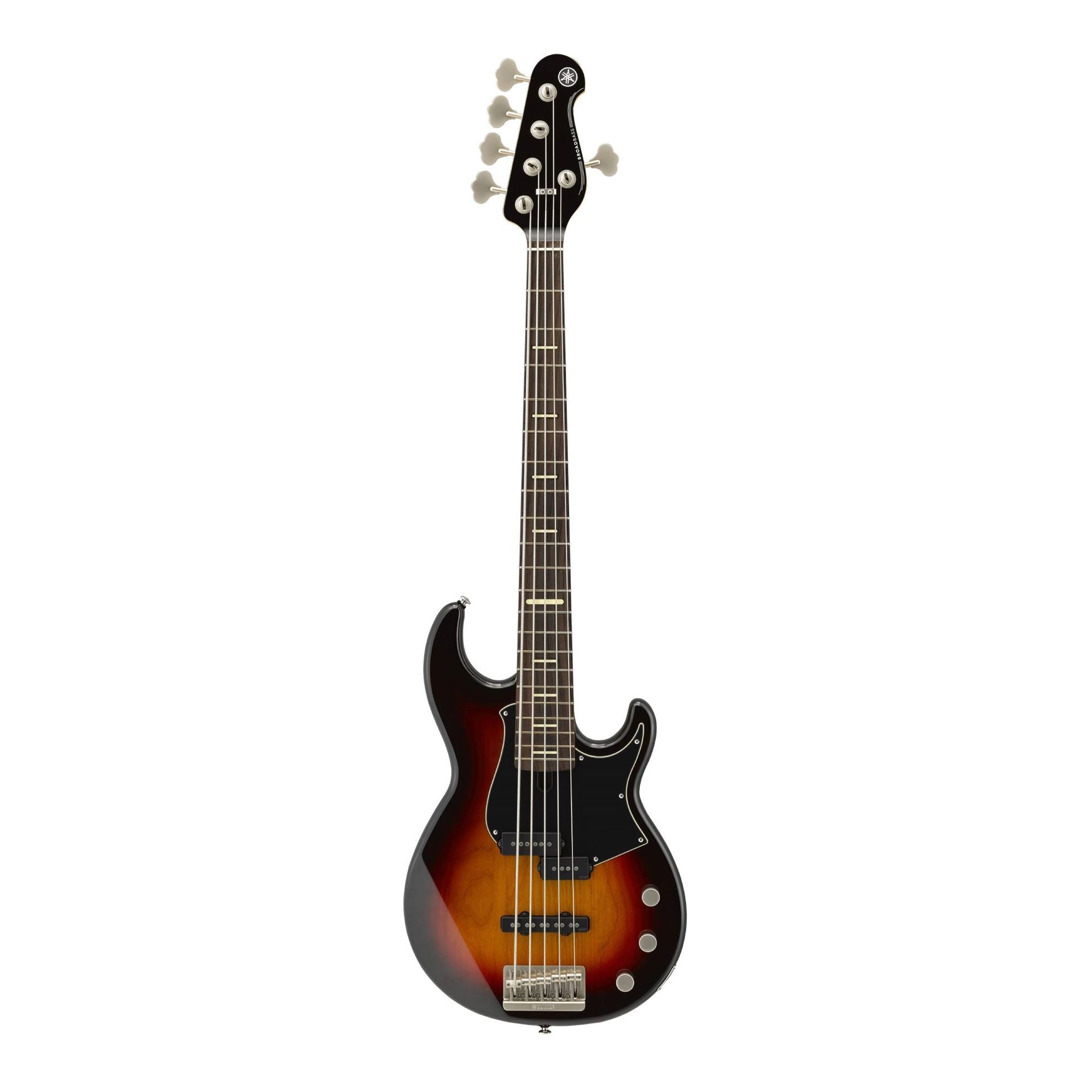 Yamaha BBP35 5-String Electric Bass Guitar with Rosewood Fingerboard in Vintage Sunburst