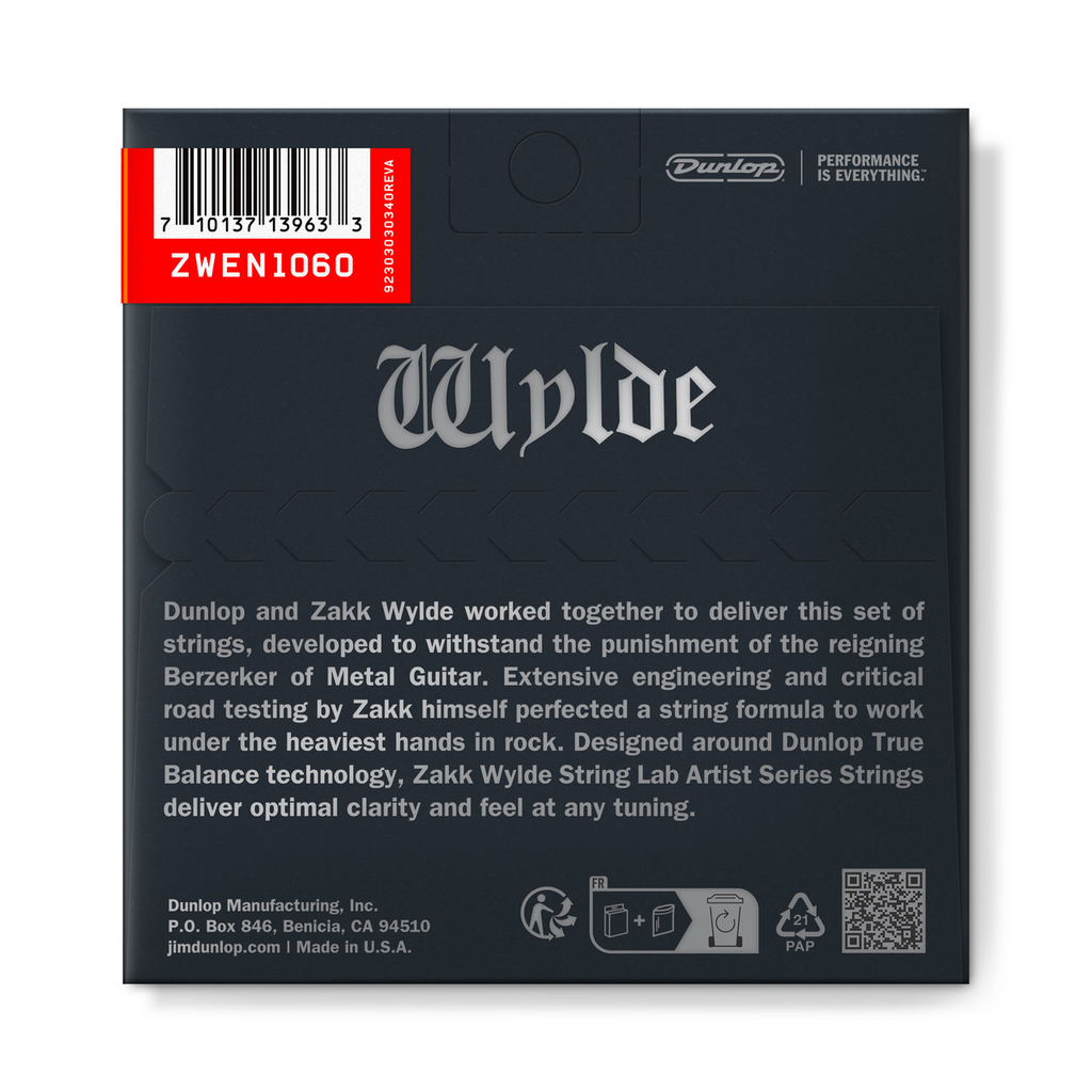 Jim Dunlop ZWEN1060 Electric Guitar Strings 10-60