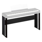 Yamaha L515B black keyboard stand for P-515 and P-525 digital pianos, sturdy metal frame, designed for stable support.