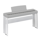 Yamaha L515WH white keyboard stand for P-515 and P-525 pianos, featuring a sleek design and sturdy construction.