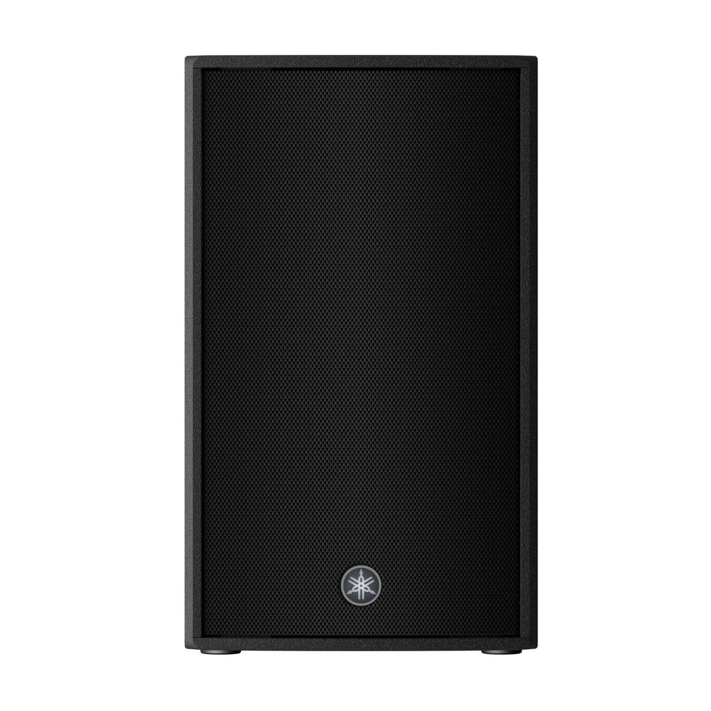 Yamaha DZR10-D 10-inch powered PA speaker with Dante connectivity and 2000W output, designed for professional sound reinforcement.