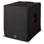 Yamaha DXS18XLF speaker sub cover in black, padded bag designed to protect the DXS18XLF subwoofer during transport and storage.