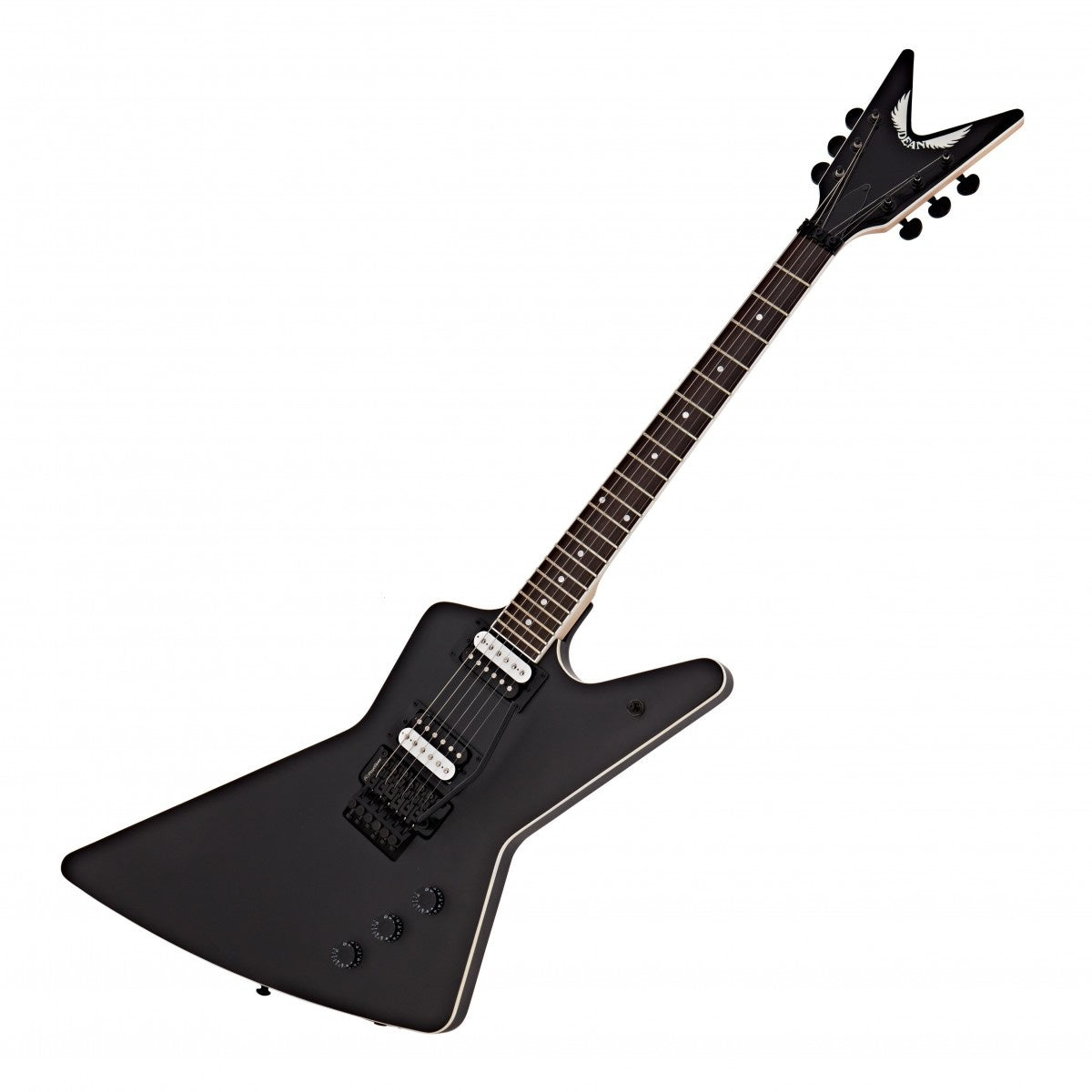 Dean ZX w/ Floyd Rose Electric Guitar - Black Satin