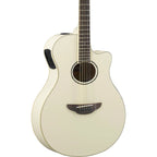 Yamaha APX600 Thinline Acoustic Guitar with Pickup - Vintage White