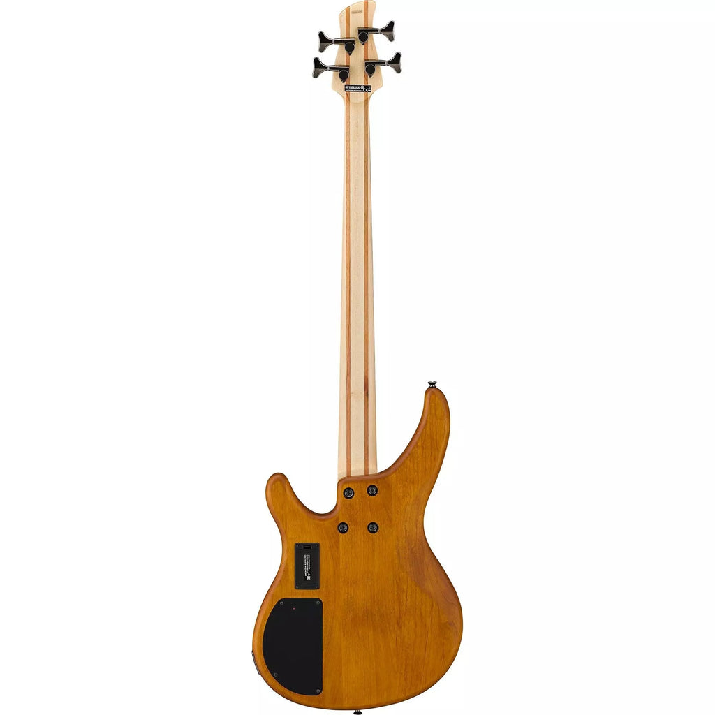 Yamaha TRBX604 4-String Bass Guitar in Matte Amber
