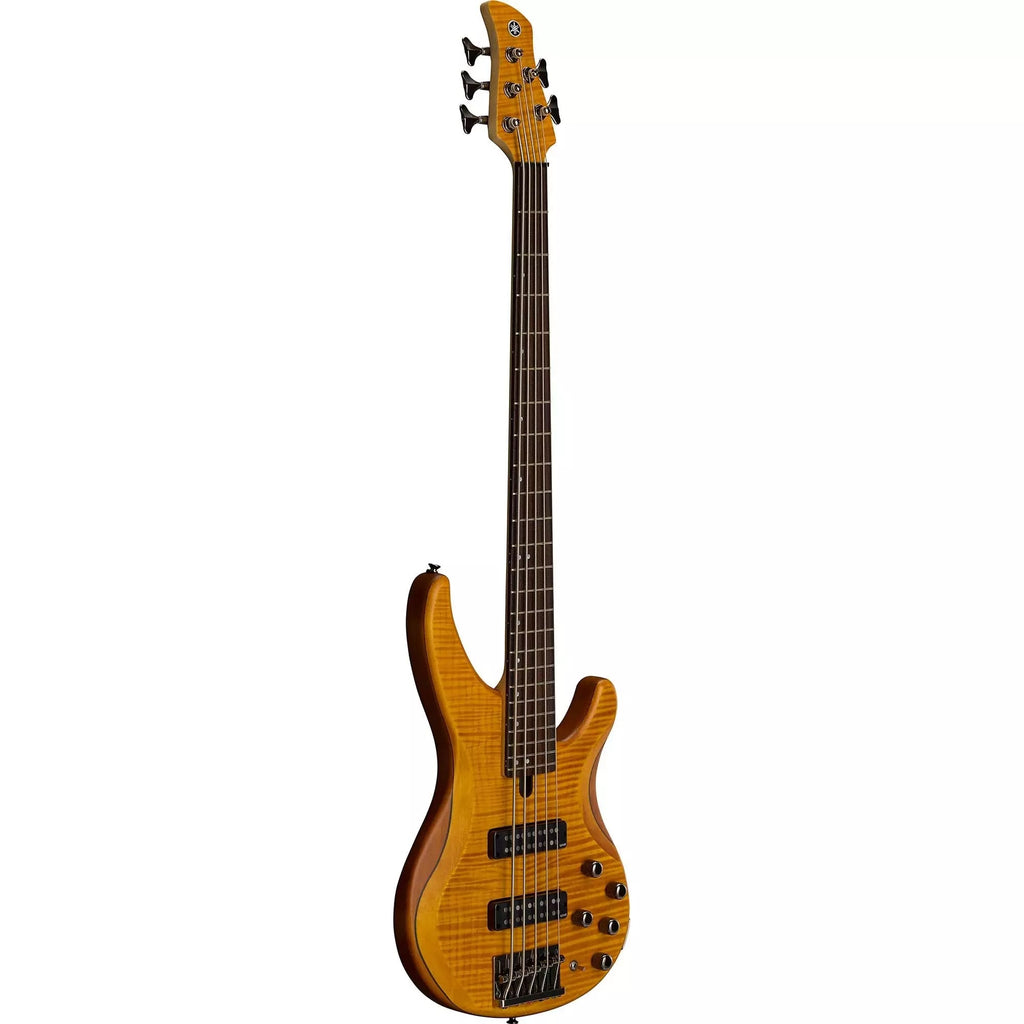 Yamaha TRBX605 5-String Bass Guitar in Matte Amber