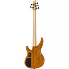 Yamaha TRBX605 5-String Bass Guitar in Matte Amber