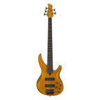 Yamaha TRBX605 5-String Bass Guitar in Matte Amber