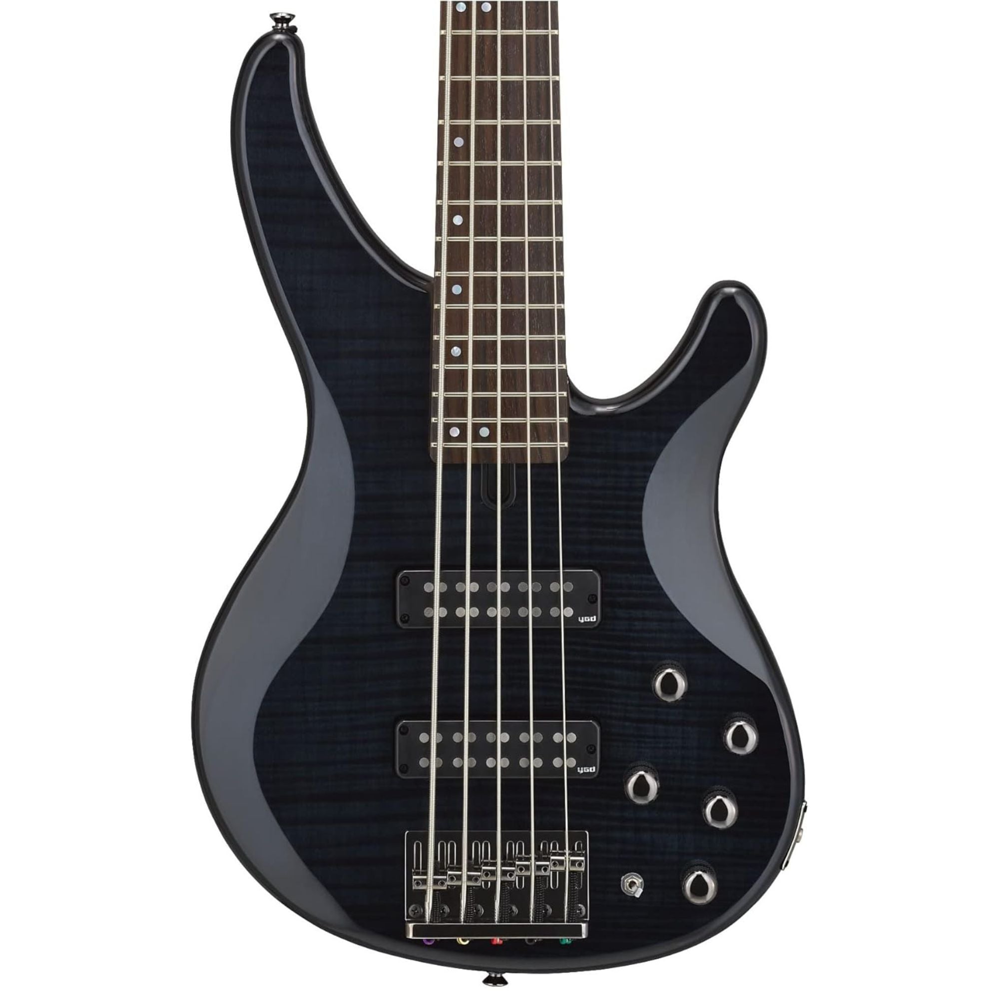 Yamaha TRBX605 5-String Bass Guitar in Translucent Black