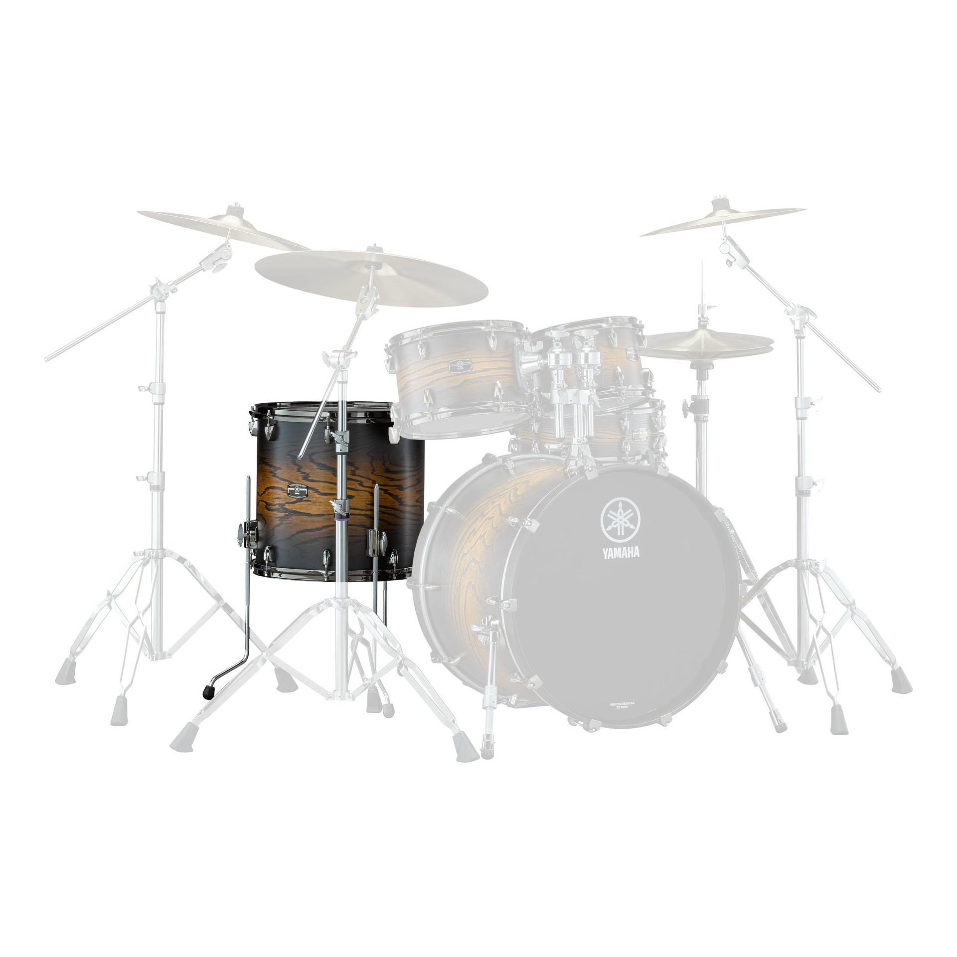 Yamaha Live Custom Hybrid Oak 14 x 13 Inch Floor Tom - Uzu Earth Sunburst
